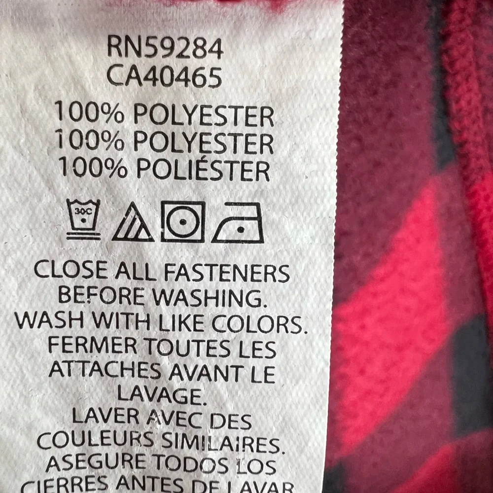 The Children's Place Red and Black Plaid Sweatshirt